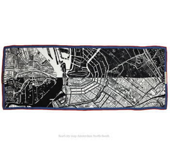 City scarf Barents Urban Fabric city map