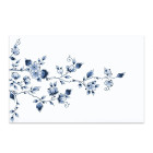 Delft Blue Placemat with Flowers