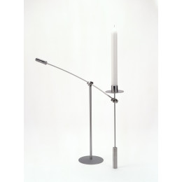 Libra candlestick by Duo Design stainless steel including candle