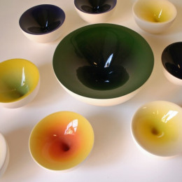 Puntkom, ceramic bowls, Olav Slingerland