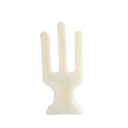 OZO Tri-light ivory colored candles in a three-branched candelabra shape