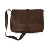 Gray Brown Big Business laptop bag by Keecie