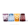Pols Potten Tubular colored water glasses - set of 4 different glasses 