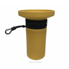 Cable Vase gelb mit schwarz von Patrick Hartog  