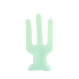Tri-light Kerze Elfenbein von Atelier OZO aus recyceltem Wachs von Kirchenkerzen