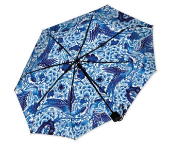 Delfts Blauw Paraplu van Royal Delft - opvouwbaar, 95 cm Ø
