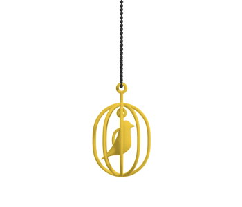 Geef een Soonsalon Happy Bird ketting geel cadeau voor Valentijn, Moederdag, Sinterklaas of Kerstmis