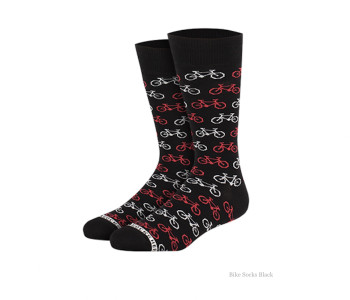 Fiets sokken van Heroes on Socks in zwart