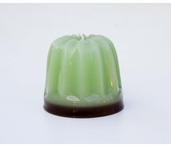Design kaars Dessert van Atelier OZO in de kleur groen