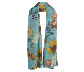Design sjaal Flowers 100% zijde Vincent van Gogh Museum Amsterdam