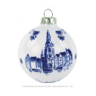 Delfts Blauwe Kerstbal Amsterdam van Royal Delft