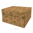 Dutch Design Opbergbox Natural Leaves 40 x 31 x 21 cm