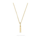 Onze Lieve Vrouwetoren ketting Amersfoort, Riverstones - 14 kt verguld 