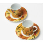 Van Gogh Espressokopjes Zonnebloemen - Set van 2