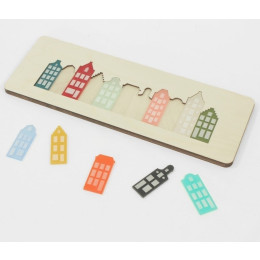 Cre8 Amsterdam Puzzel van plexiglas en berkenhout - leuk cadeau voor kinderen