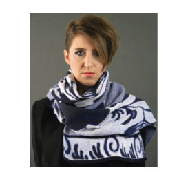 Winter shawl Van Gogh -bijzonder cadeau voor hem
