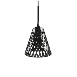 Wicker lamp 3D print in de kleur zwart