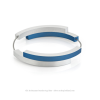 Clic A32B Armband zilver met blauw van Clic by Suzanne met magneetsluting 
